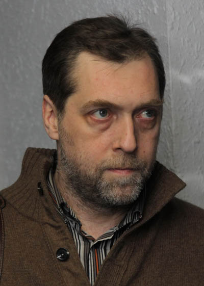 Никита Высоцкий во время съемок программы