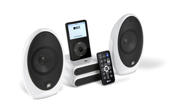 Первая модель стереокомплекта KEF для подключения iPod
